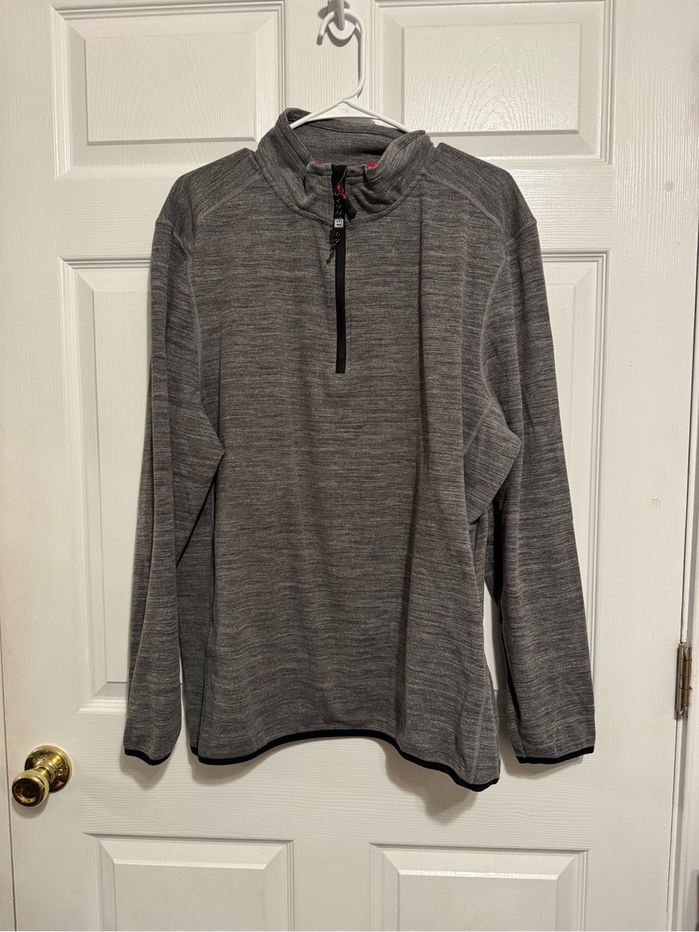 Avalanche Men's Gray Quarter-Zip Performance Sweater